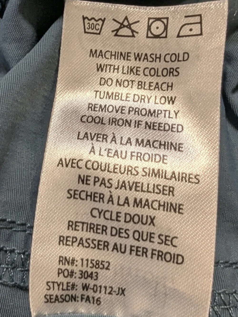 Gramicci Convertible Pants Mens Large 31”Inseam Blue Nylon Stretch Belted